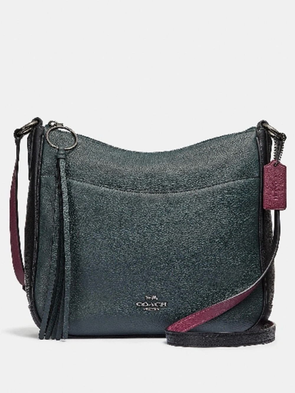 NWT Coach Colorblock Chaise Crossbody Bag - Cypress Green Multi